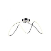 F2406-1 Neap Semi Flush LED Ceiling Light In Chrome