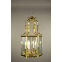 LG00024/6/PB. Lantern 6 Light Polished Brass Lantern