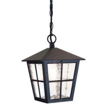 Elstead BL48M Canterbury exterior black hanging porch lantern, IP20