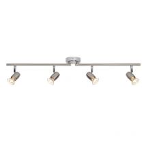 Saxby G5503177 Palermo Brushed and Polished Chrome Four Bar Spotlight