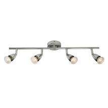 Saxby Lighting 60991 Amalfi 4 Light Bar Spotlight In Polished Chrome Finish