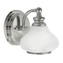 HK/AINSLEY1 BATH Ainsley1 Light Bathroom Wall Light In Polished Chrome