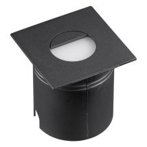 Mantra M7031 Aspen 1 Light Outdoor 3 Watt LED Square Eyelid Wall Lamp In Sand Black