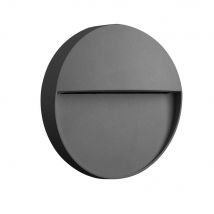 Mantra M7013 Baker 1 Light Outdoor Small Round 3 Watt, 155 Lumen Wall Light In Anthracite