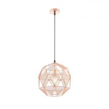 Endon 72815 Armour One Light Pendant Light In Copper Plate