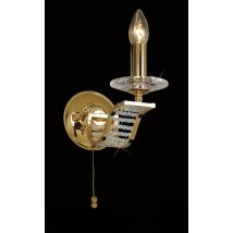 Diyas IL30441 Niobe Single French Gold Wall Light