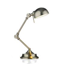 Dar RAN4046 Ranger Adjustable Table Lamp In Satin Chrome