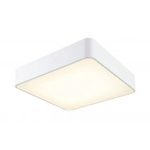 Mantra M5513 Cumbuco LED Large Square 4000K Ceiling Light In White - Length: 600mm