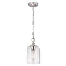 FE/HOUNSLOW/P PN Hounslow 1 Light Polished Nickel Mini Pendant