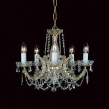 Preciosa 5 Light Marie Therese Crystal Chandelier CP00150/5/G