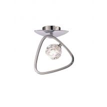 Mantra M5016 Lux 1 Light Flush Ceiling Light In Chrome