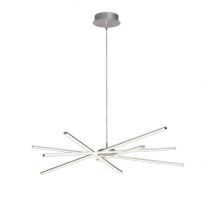 M5911 Star LED Large Ceiling Pendant Light In Silver And Chrome - Dia: 1030mm