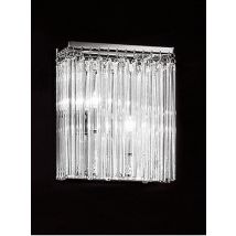 Franklite FL2093/2 Carillon 2 Light Glass Rod Wall Light
