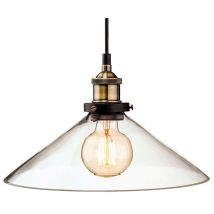Firstlight Modern Vintage Style Glass Ceiling Pendant Light Shade - 3473AB
