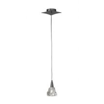 Mantra M3754 Iku 1 Light Ceiling Pendant Light In Satin Nickel