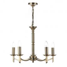 Dar AMB0575 Ambassador 5 Light Dual Mount Ceiling Pendant