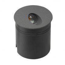 Mantra M7021 Aspen 1 Light Outdoor 3 Watt LED Round Angle Wall Lamp In Anthracite