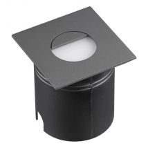 Mantra M7030 Aspen 1 Light Outdoor 3 Watt LED Square Eyelid Wall Lamp In Anthracite