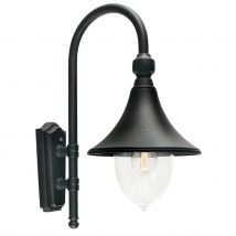 Norlys F2 BLACK Firenze 1 Light Outdoor Wall Light In Black