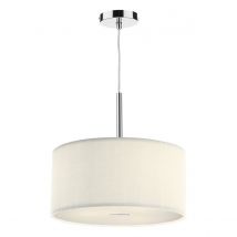 Dar ZAR1033 Zaragoza Small Cream Ceiling Pendant