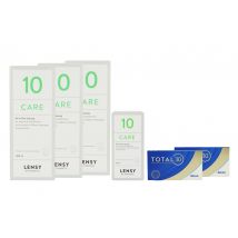 Total 30 2 x 6 Stück Monatslinsen + Lensy Care 10 Halbjahres-Sparpaket