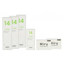 Miru 1 Month Multifocal 2 x 6 Monatslinsen + Lensy Care 14 Halbjahres-Sparpaket
