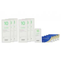 Total 30 4 x 6 Stück Monatslinsen + Lensy Care 10 Jahres-Sparpaket