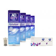 Biofinity 2 x 6 Monatslinsen + AoSept Plus HydraGlyde Halbjahres-Sparpaket