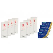 Total 30 for Astigmatism 4 x 6 Stück Monatslinsen + Lensy Care 5 Jahres-Sparpaket