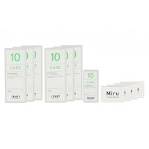 Miru 1 Month Spheric 4 x 6 Monatslinsen + Lensy Care 10 Jahres-Sparpaket