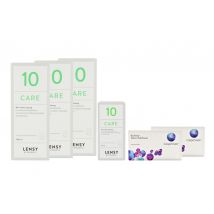 Biofinity toric multifocal 2 x 6 Monatslinsen + Lensy Care 10 Halbjahres-Sparpaket