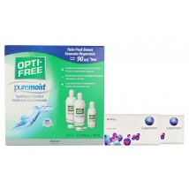 Biofinity 2 x 6 Monatslinsen + Opti Free Pure Moist Halbjahres-Sparpaket