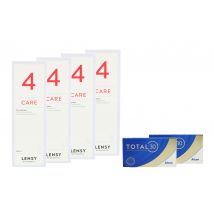 Total 30 2 x 6 Stück Monatslinsen + Lensy Care 4 Halbjahres-Sparpaket