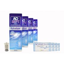 Acuvue Oasys 4 x 6 Zwei-Wochenlinsen + AoSept Plus HydraGlyde Halbjahres-Sparpaket