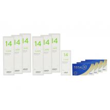 Total 30 4 x 6 Stück Monatslinsen + Lensy Care 14 Jahres-Sparpaket