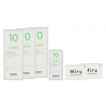 Miru 1 Month Toric 2 x 6 Monatslinsen + Lensy Care 10 Halbjahres-Sparpaket