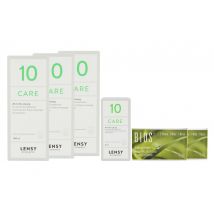 Bios 1-Monat 2 x 6 Monatslinsen + Lensy Care 10 Halbjahres-Sparpaket