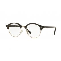 Ray-Ban Clubround RX 4246V - 47 Shiny Black / Silver 2000 Brille