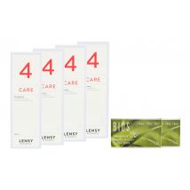 Bios 1-Monat 2 x 6 Monatslinsen + Lensy Care 4 Halbjahres-Sparpaket