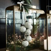 Lot de 6 décorations de Noël Tara