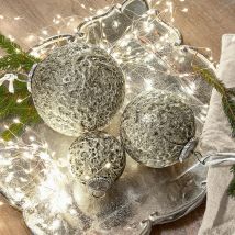 Lot de 3 boules de Noël Fautea