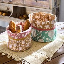 Lot de 2 paniers Fleuronnes