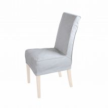 Housse de chaise Cendra, gris clair (63 x 48 x 82cm)