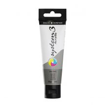Daler-Rowney System3 Acrylic Paint 59ml Tube Silver Imitation