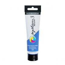 Daler-Rowney System3 Acrylic Paint 150ml Fluoroscent Blue