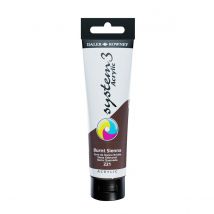 Daler-Rowney System3 Acrylic Paint 150ml Burnt Sienna