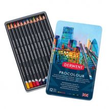 Derwent Procolour Professional Colour Pencil Tin of 12