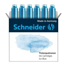 Schneider Ink Cartridge Pack of 6 - Ice Blue