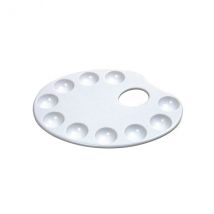 Jakar Plastic Kidney Shaped Palette With Wells