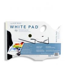 New Wave Tear Off Paper Palette - Ergonomic White Pad - Hand Held - 11&quot; x 16&quot;